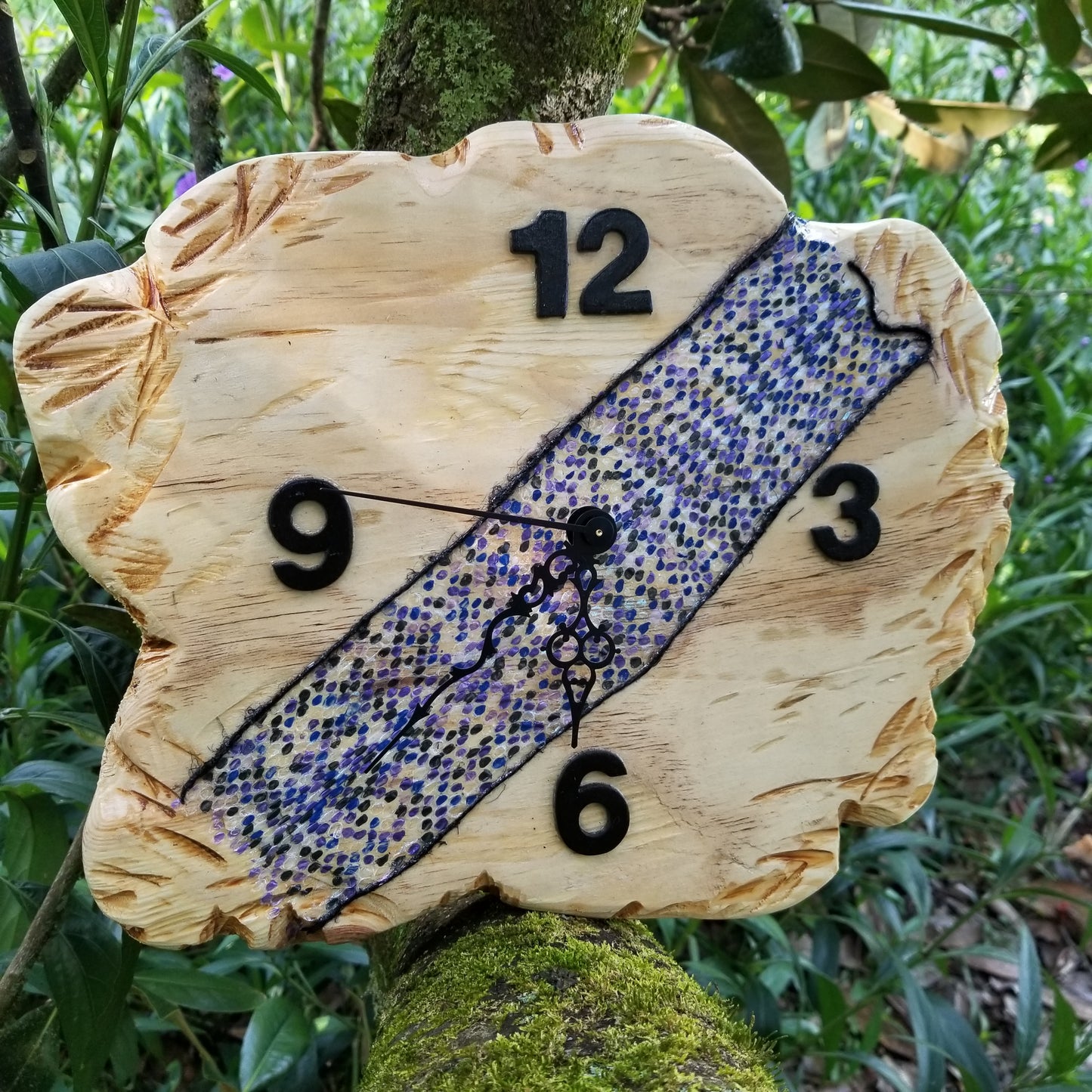 Snake skin clock